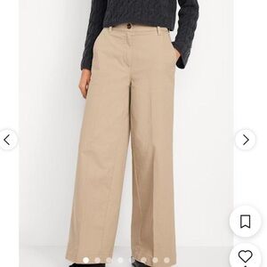 Women wide-Leg Pants - Classic Beige